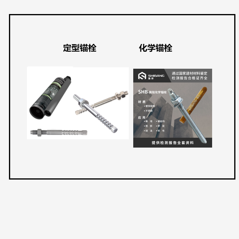 定型錨栓和化學(xué)錨栓之間的區(qū)別？你知道嗎？